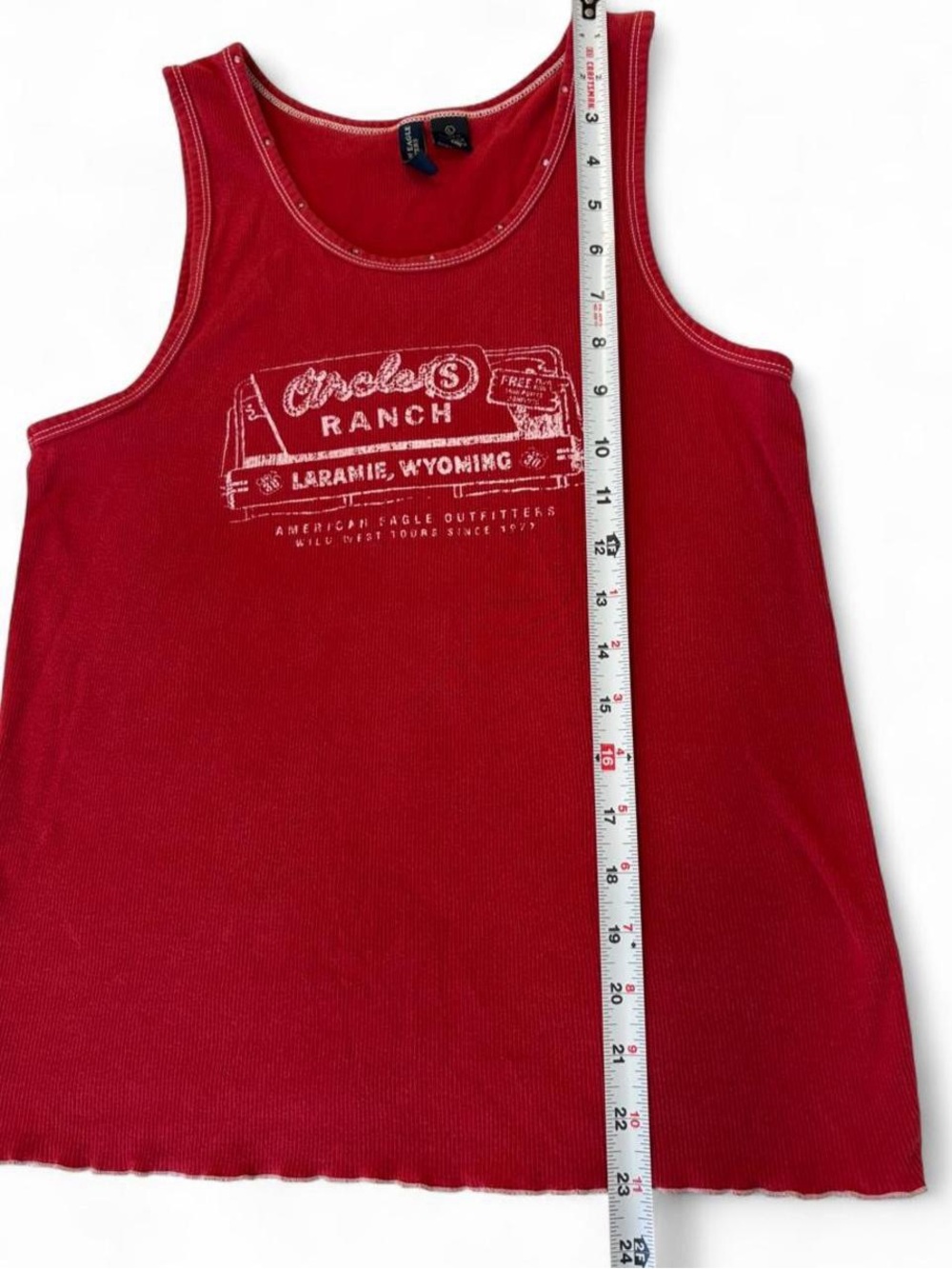 Vintage American Eagle Graphic Tank ASO SATC Carrie Bradshaw - Picture 6 of 7